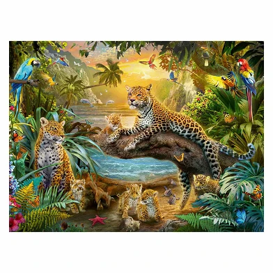 Ravensburger Puzzle Leoparden im Dschungel, 1500 Teile.