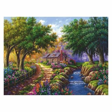 Ravensburger Puzzle Cottage by the River, 1500 Teile.