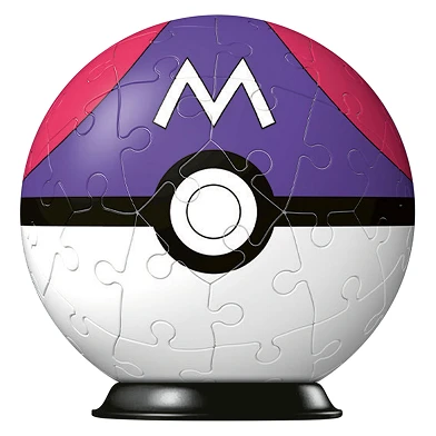 Casse-tête Pokémon Masterball 3D, 54 pièces.