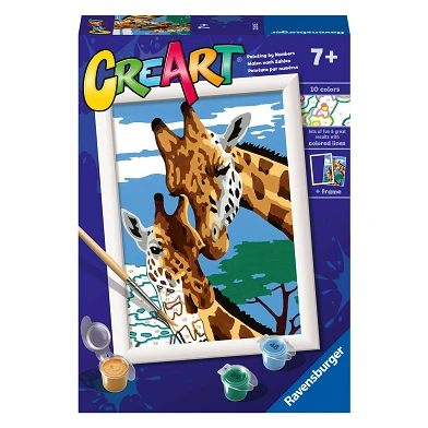 CreArt Peinture par numéros – Girafes mignonnes