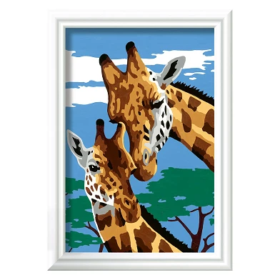 CreArt Peinture par numéros – Girafes mignonnes