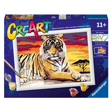 CreArt Peinture par numéros – Tigre majestueux