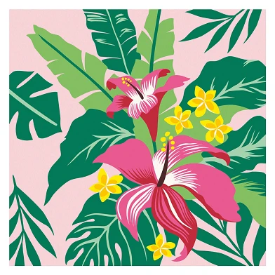 CreArt Peinture par numéros – Plantes tropicales