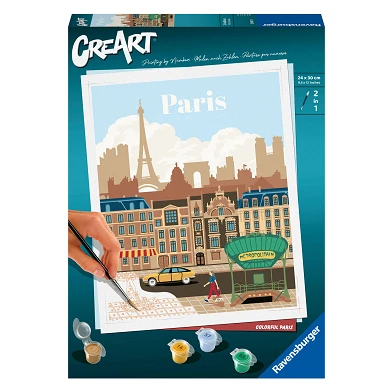 CreArt Peinture par numéros - Paris coloré