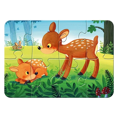 Puzzle Familles de petits animaux, 4en1