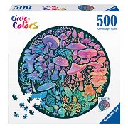 Puzzle Kreis der Farben Pilze, 500 Teile.