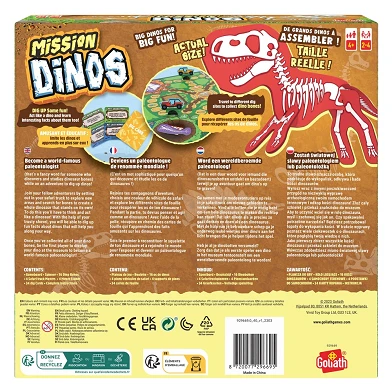 Dig em Up Dino's - Kinder Bordspel