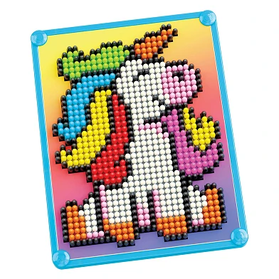 Quercetti Pixel Art Basic Licorne, 880 pièces.