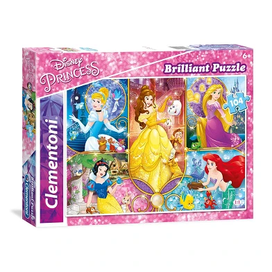 Clementoni Brilliant Puzzle Princesse Disney, 104e.