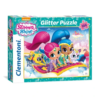 Clementoni Glitter Puzzel Shimmer & Shine, 104st.