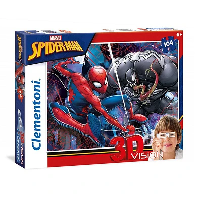Clementoni 3D Puzzel Spiderman, 104st.