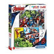 Clementoni Puzzle The Avengers, 2x60st.