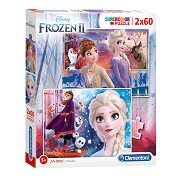 Clementoni Puzzel Disney Frozen 2, 2x60st.