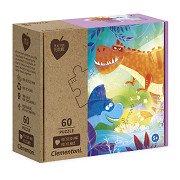 Clementoni Play for Future Puzzle - Dinosaurier, 60 Teile