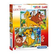 Clementoni Puzzle Der König der Löwen, 2x60tlg.