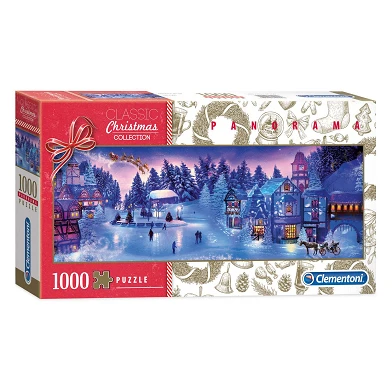 Clementoni Panorama Puzzle Weihnachten, 1000 Teile.