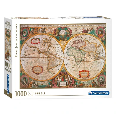 Clementoni Puzzle Alte Weltkarte, 1000 Teile.