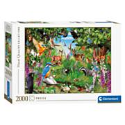 Clementoni Puzzle Fantastische Waldtiere, 2000 Teile