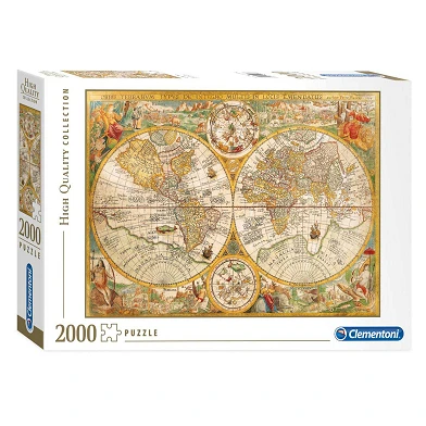 Clementoni Puzzle Carte du monde antique, 2000 pcs.