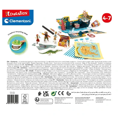 Clementoni Education - Construisez et jouez avec un bateau pirate