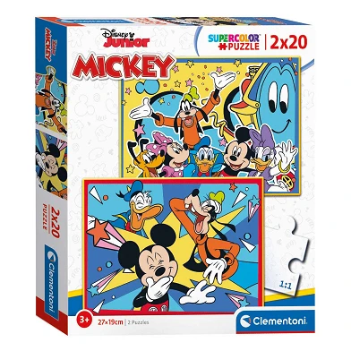 Clementoni Casse-tête Mickey Mouse, 2x20st.