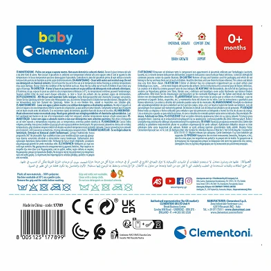 Clementoni Baby – Easy-Peasy Soft Waschbär