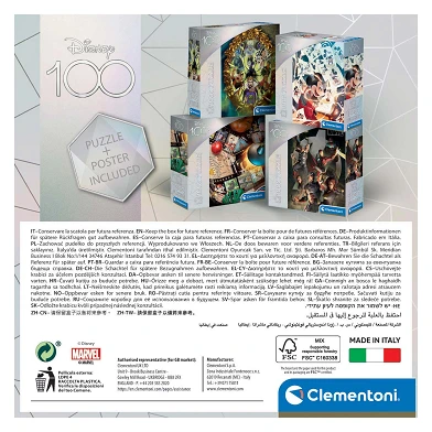 Clementoni Puzzle Disney 100 ans - Classiques, 1000 pcs.