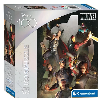 Clementoni Puzzle Disney 100 Ans - Avengers, 1000e.