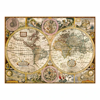Clementoni Puzzle Carte du Monde Antique, 3000pcs.