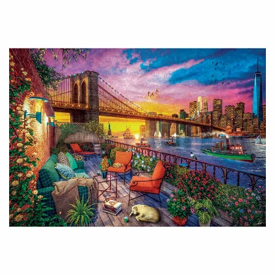 Clementoni Puzzle Manhattan Balcony Sunset, 3000 Teile.