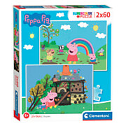 Clementoni Puzzle - Peppa Pig, 2x60st.