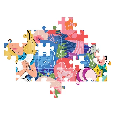 Puzzle Clementoni Disney - Alice au pays des merveilles, 104 pièces.