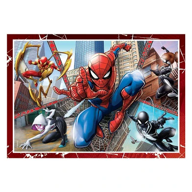 Clementoni Puzzles Marvel Spiderman, 4en1
