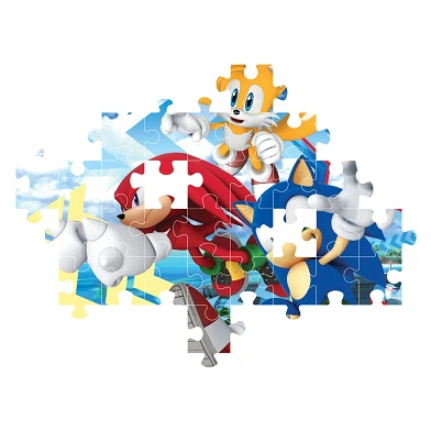 Clementoni Puzzle Super Sonic, 104 pièces.