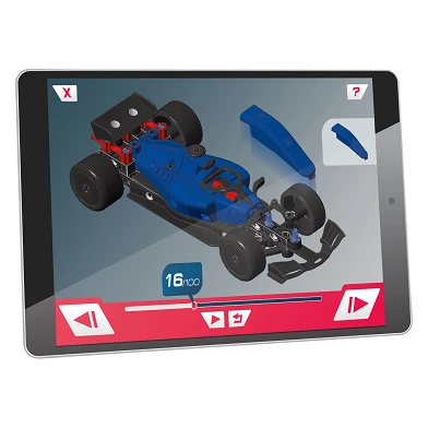 Clementoni Science and Games - Kit de construction 2 en 1 pour voiture de course mécanique ou Go Kart
