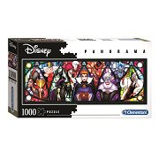 Clementoni Puzzle Panorama Disney Villains, 1000 Teile.