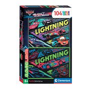 Clementoni Puzzle Super Color Glowing Lights – Cars, 104 Teile.