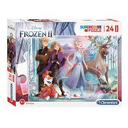 Clementoni Puzzle Super Color Maxi Frozen II, 24 Teile.