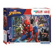Clementoni Puzzle Super Color Maxi Spiderman, 60 Teile.