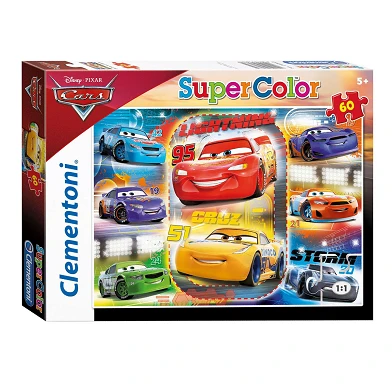 Clementoni Legpuzzel Super Color Cars 3, 60st.