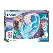 Clementoni Puzzle Super Color Frozen, 104 Teile.