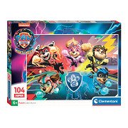 Clementoni Puzzle Super Color PAW Patrol The Mighty Movie, 104 Teile.