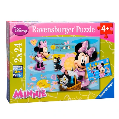 Puzzel Minnie Mouse, 2 x 24st.