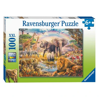 Afrikanische Savanne Puzzle, 100 Teile. XXL