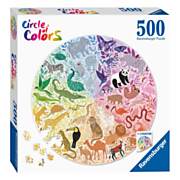 Farbkreis-Puzzles - Tiere, 500 Teile
