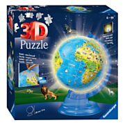 XXL Kinderglobus Night Edition Englisches 3D-Puzzle, 180 Teile.