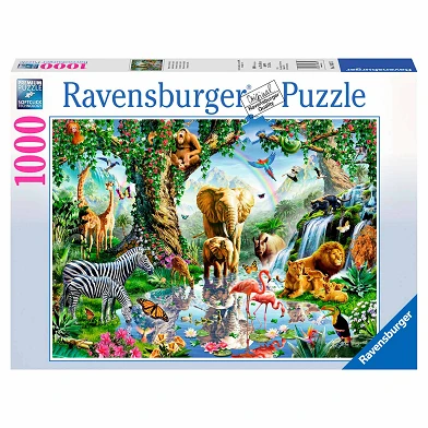 Puzzle Aventures dans la jungle, 1000 pièces.