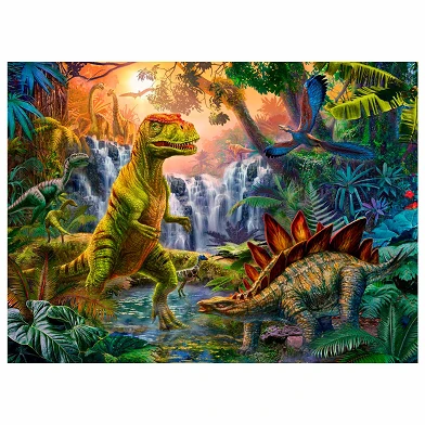 Oase der Dinosaurier-Puzzle, 100 Teile. XXL