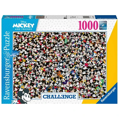 Herausforderungspuzzle Mickey Mouse, 1000 Teile.