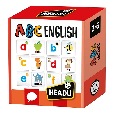 Headu ABC Memo-Spiel mit englischen Buchstaben und Wörtern (EN)